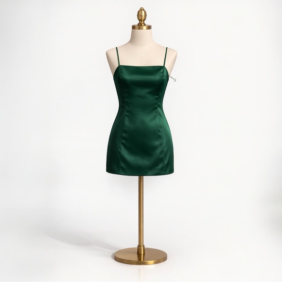 Aritzia Sunday Best Satin Mini Dress With Adjustable Strap - Picture 2 of 7